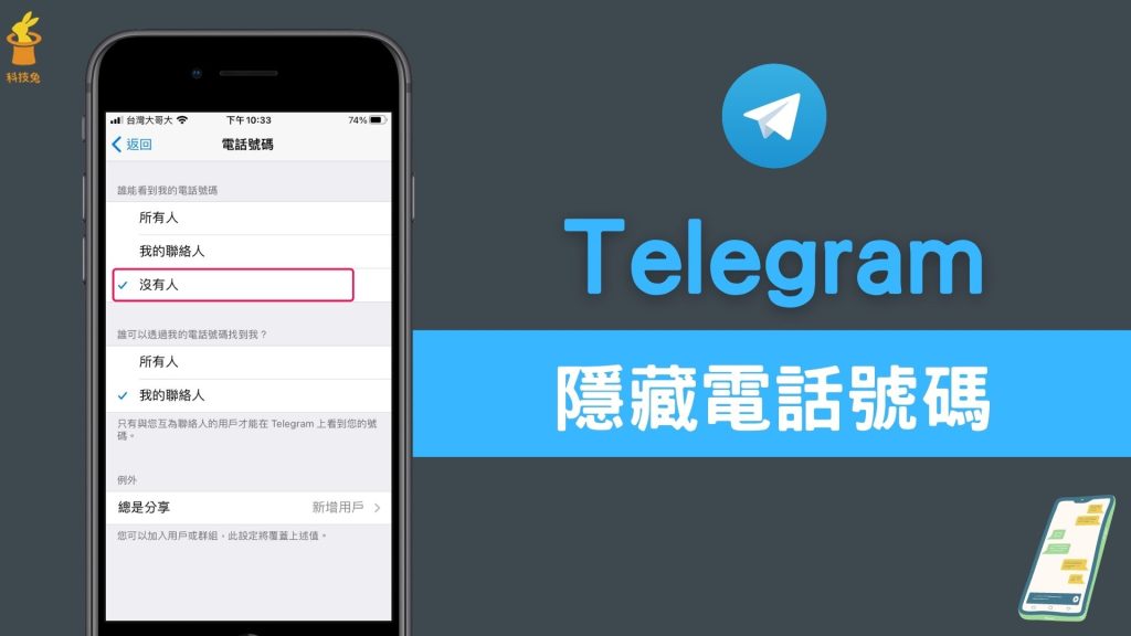 Telegram隐藏手机号码的方法：安卓与iOS通用